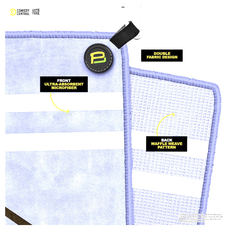MAGNETIC Towelie 24" x 16" Golf Towel, Double Sided